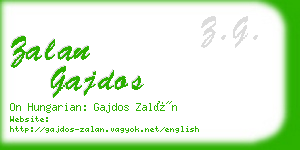 zalan gajdos business card